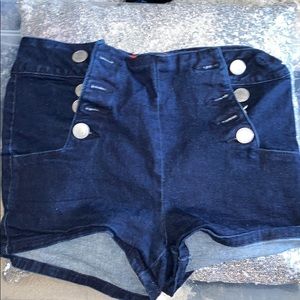 Denim shorts